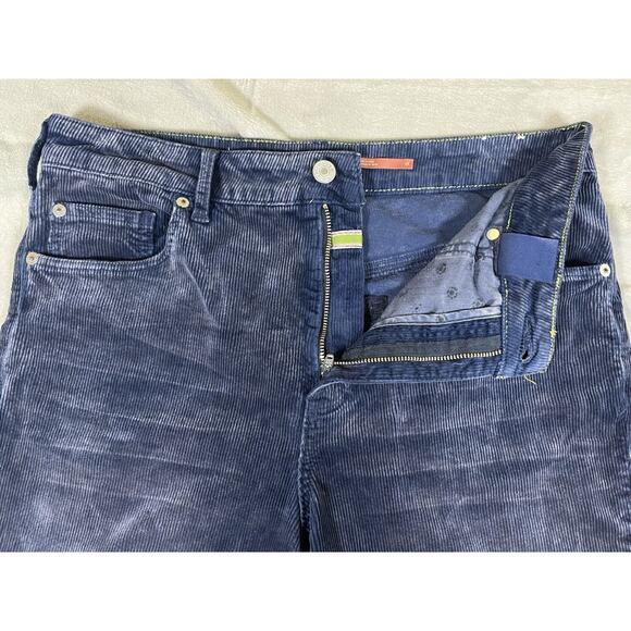 Anthropologie Pilcro 29 Corduroy Blue Jeans Straight Super Soft Modal 31” Waist - Picture 2 of 16